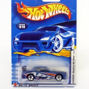 Hot Wheels Nissan Skyline #019 First Editions 7 of 42 Blue Die-Cast Car 2002
